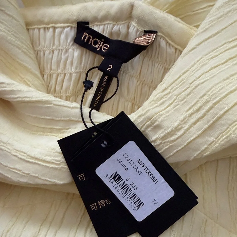 Maje - Lilant Ruffle Top - Picture 2 of 4
